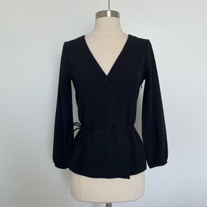 J.Crew | Ballon Sleeve Tie-waist Blouse